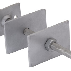 Square Plate Radiator Wall Stay Chrome