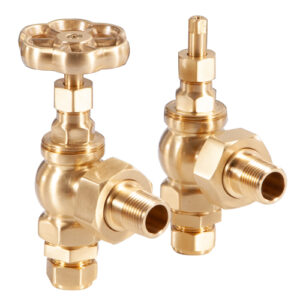Daisy Wheel Manual Valve Brushed Brass Lacquered Range