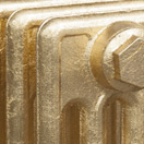 hand gilded gold leaf