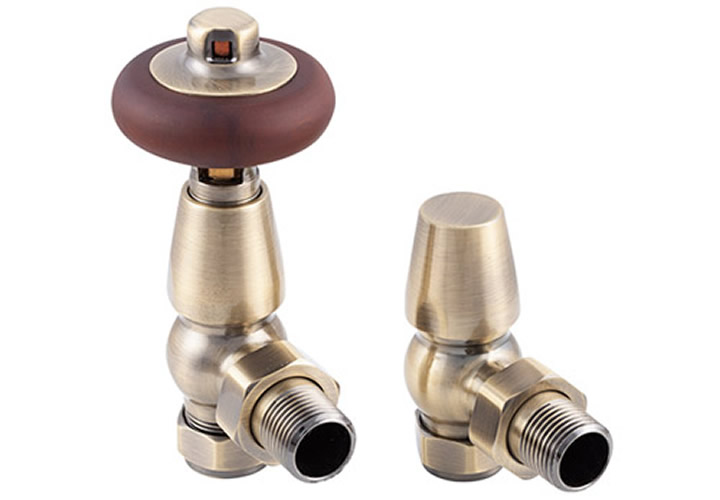 kingsgrove-angled-thermostatic-radiator-valve-antique-brass-lacquered-range