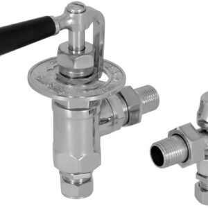 throttle manual chrome radiator valve